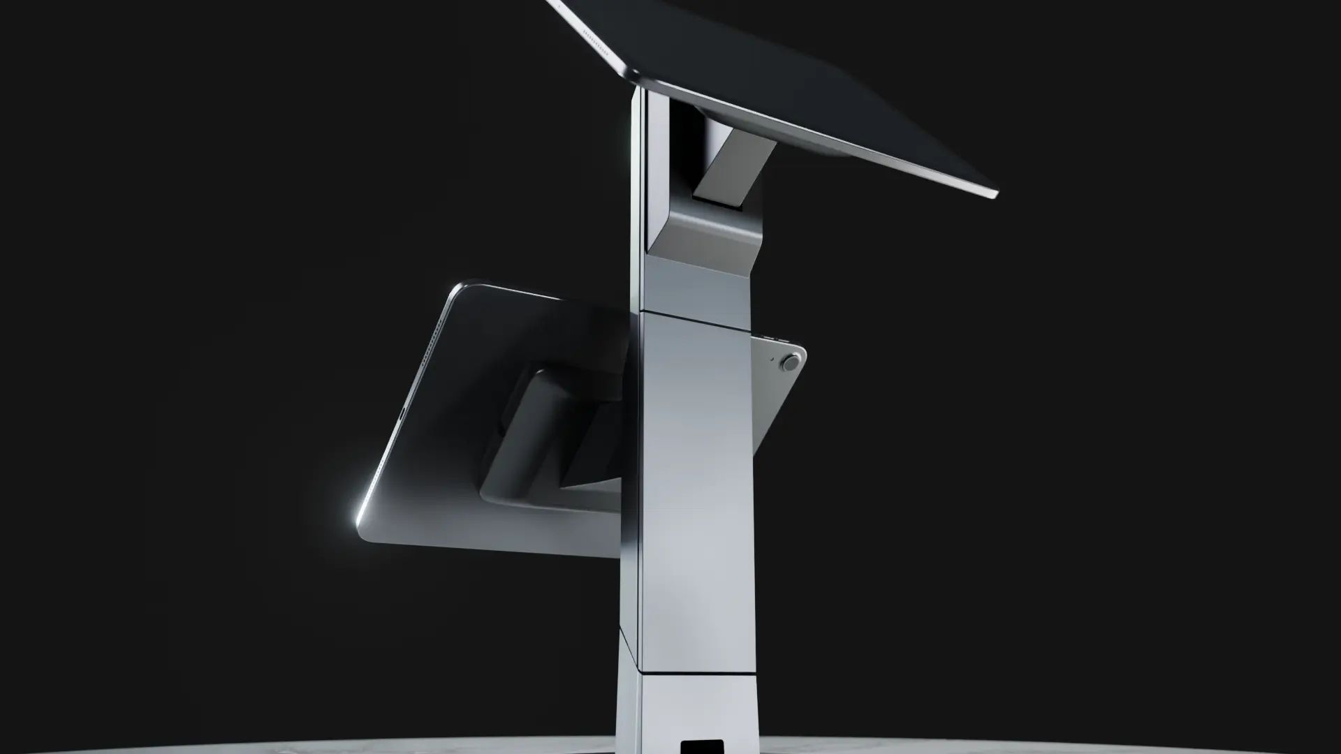Hero render of Bosstab's Gemini 2 POS stand