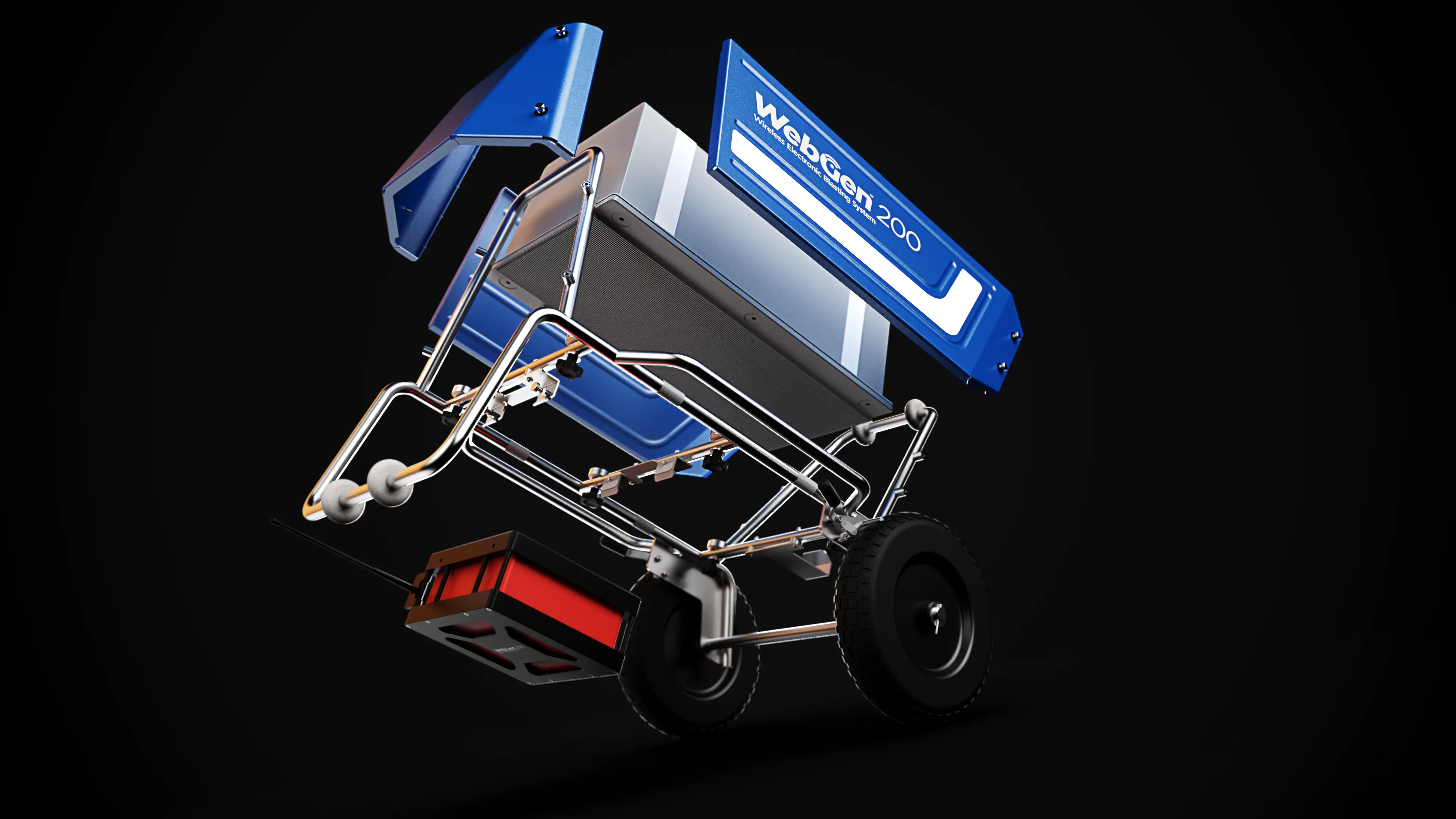 Rear exploded view of the WebGen 200 unit