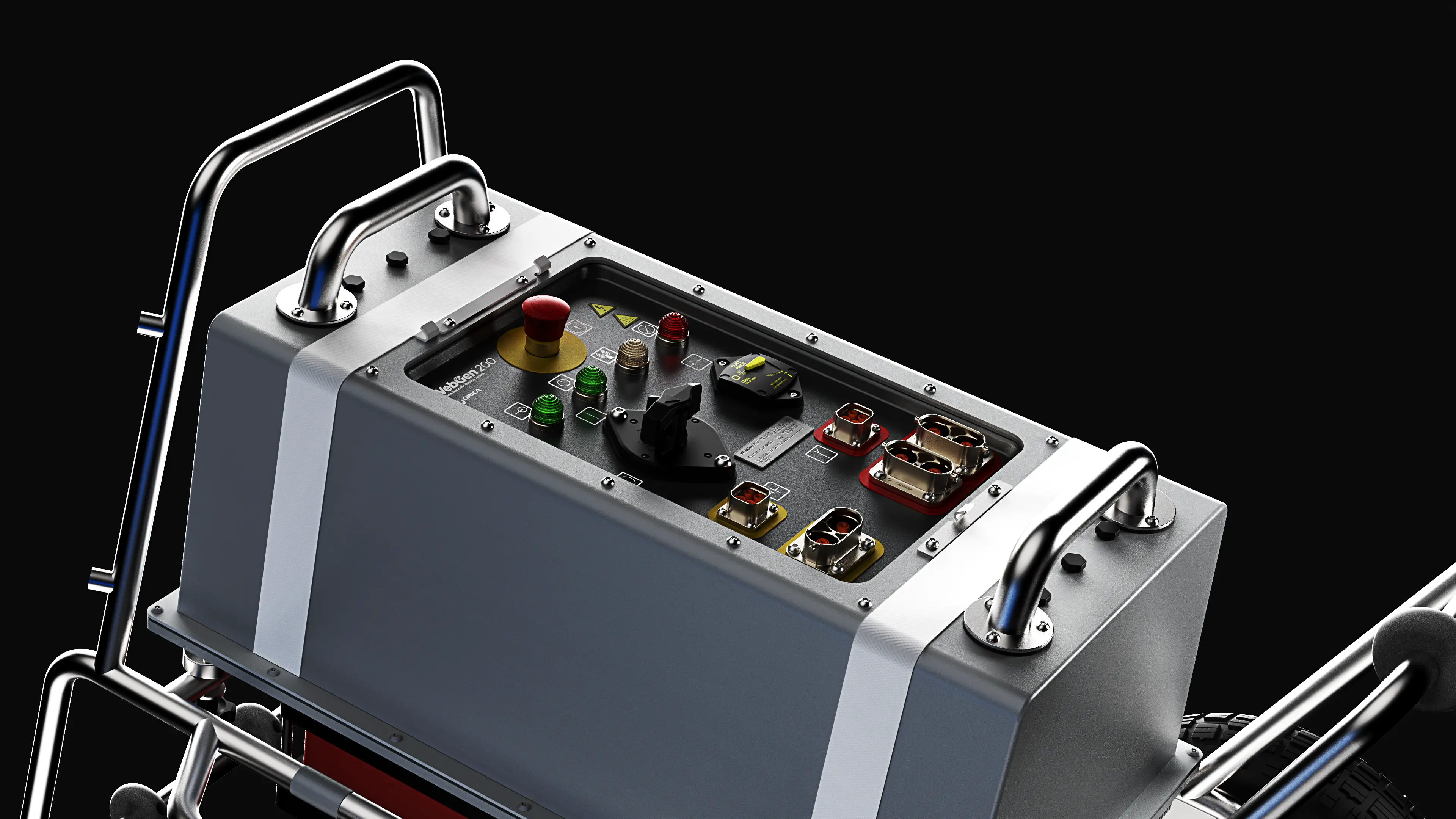 Closeup of the control panels