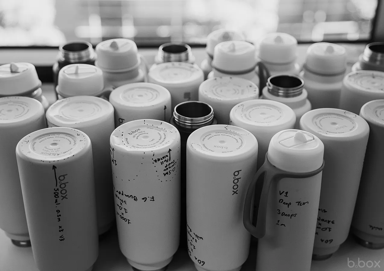 results from drop tests across a large range of bottles to validate and compare prototype performance